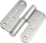 TSSS 6 Pieces 105 x 88 mm H-Shaped Lift Off Door Hinge Flag Hinges, Stainless Steel 201 Heavy Duty Detachable Hinge, Thickness 2.7 mm, Max Load 40KG/Pair