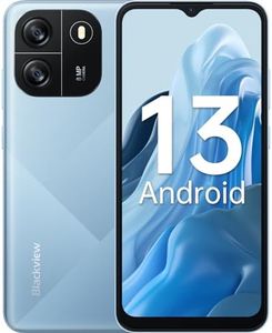 Blackview Wave 6C Android 13 Smartphone Pas Cher 4Go+32Go/TF-1To, Octa-Core, Écran 6.5"HD+/60Hz, 5100mAh/10W Charge Rapide, 8MP+5MP, Telephone Portable 4G Double SIM, Face ID/GPS/2Ans Garantie (2024)