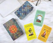 Simplified Tarot by Jasmeet Kaur (Upgraded Version) - A 78-Cards Deck with Meanings on Both Sides - Upside/Downside, Yes/No Options, Zodiac Signs and Chakra Symbols & Elements associated with Cards..