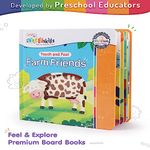 Intelliskills Premium Touch & Feel Farm Friends Learning Board Book For Kids|Pre-school Learning & Educational Book for Boys |12 Pages| English [Perfect Paperback] Intelliskills