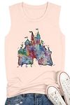 Magical Shirt for Women Funny Family Vacation Tee Cute Graphic T-Shirt Casual Vacation Short Sleeve Tops, -05pink, X-Large