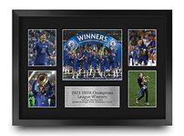 HWC Trading FR A3 Champions League Winners 2021 Printed Memorabilia Signed Autograph Photograph Display for Football Fans and Supporters - A3 Framed