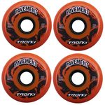 TronX Outdoor Asphalt Pavement 85A Inline Roller Hockey Wheels 4 Pack (80mm)