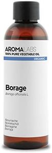 BIO - Olio vegetale BORRAGINE - 100mL - 100% Puro, Naturale, Spremuto a freddo e Certificato AB - AROMA LABS (Marchio Francese)