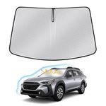 Windshield Sun Shade for Subaru Outback 2020-2024, Upgraded Nano Materials Front Window Shade Cover for Outback 2020 2021 2022 2023 2024, Foldable Sun Shield Visor Protector for Outback Accessories