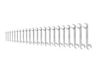 TEKTON Angle Head Open End Wrench Set, 22-Piece (6-32 mm) | WAE90202