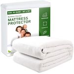 Four Seasons Essentials RV Bunk Size Waterproof Mattress Protector - Cooling Viscose derived from Bamboo Fitted Sheet Mattress Cover - Quilted Jacquard Pad Protects from Dust Allergens