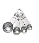 KitchenAid KG057SS Stainless Steel Measuring Spoon 4-Pieces - Silver