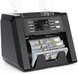 N30 Money Counter Machine Mixed Denomination, Multi Currency Value Count, CIS/UV/MG/IR Counterfeit Detection, Printer Enabled Cash Counter for Business