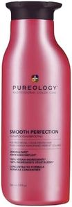 Pureology Smooth Perfection Shampoo, Anti-Frizz for Dry Color-Treated Hair, Camellia Oil & Shea Butter, Vegan, Sulfate-Free