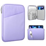 TiMOVO 9-11" Tablet Sleeve for iPad Air 11 Inch 2024,iPad Pro 11 Inch 2024,iPad 10.2 2021-2019, iPad 10th 2022,iPad Air 5/4 10.9,Galaxy Tab S9/S8/A8/A7,Protective Bag with Pocket, Purple