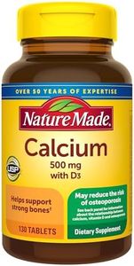 Nature Made Calcium 500 Mg and Vitamin D Tablets, Tablets, 130-Count