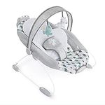 Ingenuity SmartBounce Automatic Baby Bouncer Seat with Music, Nature Sounds, Removable Bar & 2 Plush Infant - Chadwick