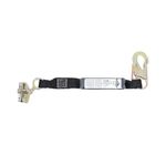 PeakWorks E4 Shock Absorbing Fall Arrest Lanyard Connector - Single Leg, Snap Hook & ADP Rope Grab - CSA Compliant Fall Protection - 2 ft (0.6 m) SP Shock Pack - 254 lb Capacity