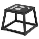 Yes4All Metal Plyo Box, Steel Plyo Box - Sturdy, Anti-Slip, and Ideal for Home Gym Workouts - Choose from 12 or 18 Inches (12 inches)