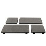 NiuYichee Set of 4 Water Absorbent Diatomite Tray, Diatomaceous Earth Kitchen Soap Dish, Hand Soap Holder, Water Absorbing Stone Used for Plants & Toiletries in The Modern Home