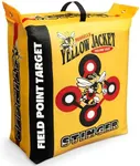 Morrell Yellow Jacket 19 Pound Portable Stinger Adult Field Point Archery Bag Target with 2 Shooting Sides, 10 Bullseyes, and Handle, Yellow M-88