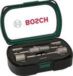 Bosch 6 pcs. Nutsetter Set (Spanner size: 6-13 mm, 1/4-inch hexagonal shank, Accessory Drill Driver, Screwdriver)