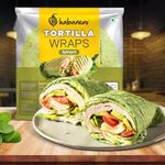 Habanero Spinach Tortilla Wrap| Fresh Taste & Soft Texture l Best for Burrito, Wraps, Tacos, Samosas, Shawarmas and Rolls l On the Go l Enjoy our tortilla wraps with mozzarella cheese or butter l 336g