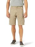 Wrangler Authentics mens Classic Relaxed Fit cargo shorts, British Khaki Twill, 36 US