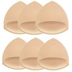 TopBine Removable Bra Pads Inserts Women's Comfy Sports Cups Bra Insert for Bikini Top Swimsuit, A/B, C/D - Cotton, Multicolor