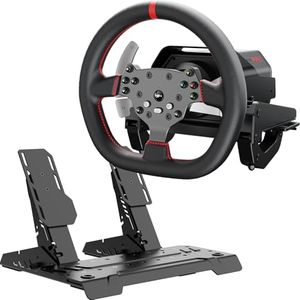 PXN V10 Ultra Direct Drive Racing Wheel, 3.2Nm Force Feedback, Hall Effect Metal Pedals, 4 Aluminum Paddle Shifters, Sim Racing Wheel for PC, PS4, Xbox Series X|S & Xbox One