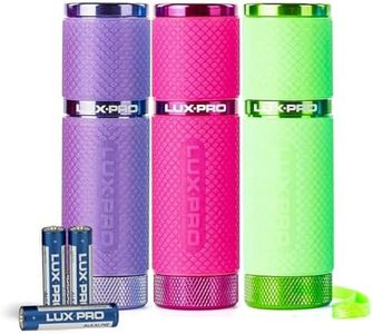 LUXPRO LP395 Gels Glow-in-The-Dark 9 LED Flashlight (Purple, Pink, Green)