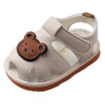 Baby Girls Sandals Girls Boys Squeaky Sandals Infant Summer Beach Shoes Outdoor Casual Slipper Rubber Sole Toddler First Walking Princess Sandals for Holiday