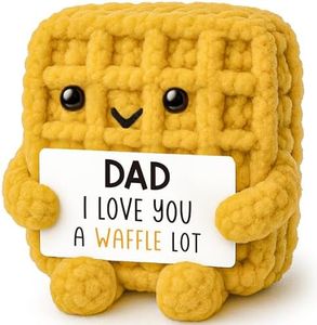 Fathers Day Easter Gifts for Dad Father from Daughter Son Wife for Birthday Fathers Day Retirement Gift for Best Dad New Daddy Father in Law Stepdad Bonusdad, Funny Handmade Crochet Presents