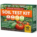 Soil Test Kit -140 Test- 2026 Version- Testing PH Ammonia Nitrogen Phosphorus and Potassium - Tester for Your Vegetable Garden Lawn and Soil