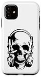 iPhone 11 Skull with Headphones Cas