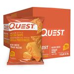 Quest Nutrition Nacho Cheese Flavour Tortilla Style Protein Chips, High Protein, Gluten Free, Baked, Not Fried, 1g Sugar, 5g Carbs, 8ct