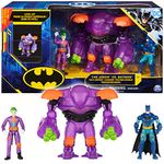 DC Comics 6060834 Armor (Convertible tech Armour) with 10 cm Action Figures of Batman and The Joker, Purple