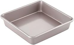 CHEFMADE 9-Inch Square Cake Pan, Non-Stick Deep Dish Bakeware for Oven Baking (Champagne Gold)