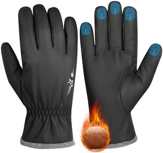 HOZMOZ Winter Gloves for Men Women Cold Weather, Full Touchscreen Gloves with Warm Plush Lining Cycling Driving Gloves