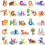 DECOWALL DS-8002 Animal Alphabet Ki