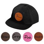 Custom Baseball Toddler Hat,Personalized Name Truck Cap with Adjustable Snapback for Infants Babies Kids Boys Girls Adults(No Mesh, Round Leather)