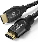 Proxima Direct 8K HDMI Cable HDMI 2.1 Cord 8K 60Hz Ultra HD,High Speed 48Gbps support,Dynamic HDR,Dolby Vision,2M/6.6 FT Nylon Braided Compatible with Xbox One, Switch, Samsung TV, Roku, Projector,PS5