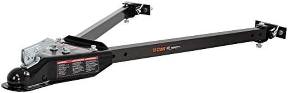 CURT 19745 Universal Car RV Tow Bars for Flat or Dinghy Towing, 5,000 lbs, 2-Inch Coupler , Black
