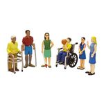 Miniland Miniland27389 Handicapped 6 Figures, Multi-Color