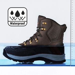 NORTIV 8 Men’s Waterproof Snow Boots – Insulated Winter Footwear