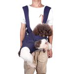 ELEDUME Dog Sling Carrier for Small and Medium Dogs 10-20 lbs, Breathable Dog & Cat Carrier Sling with Adjustable Strap & Shoulder Pad, Hand Free Supportive Pet Sling for Outdoor Travel Hiking