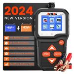 ANCEL BA301 Car Battery Tester 6V 12V, 100-2000 CCA Automotive Load Tester Alternator Tester, Digital Automotive Charge Analyzer and Charging System Test Tool for Car/Moto/Boat/SUV/Truck