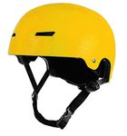 Tourdarson Skateboard Helmet Impact Resistance Ventilation for Youth & Adult (Yellow, Large)