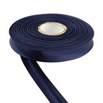 Satin Bias Binding Tape for Bunting Craft Art Piping Hemming Binding Seams Finishing Raw Edges DIY Garment and Trimming Sewing Quilting Apparel Decoration by Discount Fabrics LTD (Navy Blue,5m)