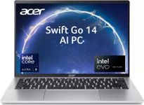 Acer Swift Go 14 AI Powered Touchscreen EVO Intel Core Ultra 5 125H - (16 GB/512 GB SSD/Windows 11 Home) SFG14-72T-549E Thin and Light Laptop (14 Inch, Pure Silver, 1.32 Kg, with MS Office)