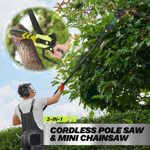 Saker Cordless Pole Saw 6-Inch – Lightweight Electric Pruning Tool