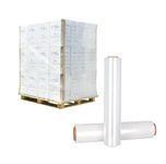 CLEAR PALLET WRAP SIZE 400MM X 250M, 20μm SHRINK WRAP CAST PARCEL PACKING CLING FILM FOR WRAPPING PALLETS AND PARCELS (1)