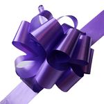 creative balloons Purple Pull Bows large Gift Wrapping Pom Pom Pull Bows Gift Wrap Bows Floristry Wreath Making Wedding Basket Flower Bouquets Party Decoration Pack of 2