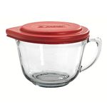 Anchor Hocking 79027 2 Quart Batter Bowl with Red Lid